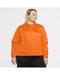 nike n98 polyknit track jacket in blue and orange