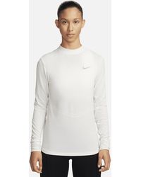 Nike - Swift Dri-fit Mock-neck Long-sleeve Running Top Nylon - Lyst