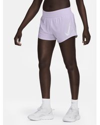 Nike - One Dri-fit Mid-rise 8cm (approx.) Brief-lined Shorts Polyester - Lyst