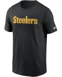Nike - Pittsburgh Steelers Primetime Wordmark Essential Nfl T-Shirt - Lyst