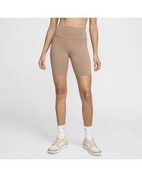 Nike - One High-waisted 20.5cm (approx.) Biker Shorts - Lyst