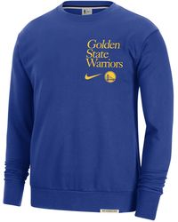 Nike - Golden State Warriors Standard Issue Dri-fit Nba Crew-neck Sweatshirt - Lyst