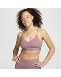 Nike - Indy Light-support Padded Adjustable Sports Bra Polyester - Lyst