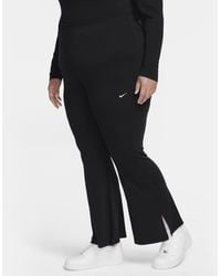 Nike - Sportswear Chill Knit Tight Mini-rib Flared Leggings (plus Size) - Lyst