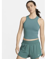 Nike - One Fitted Dri-fit Cropped Tank Top - Lyst