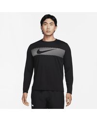 Nike - Miler Flash Dri-fit Uv Long-sleeve Running Top 50% Recycled Polyester - Lyst