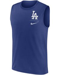 Nike - Los Angeles Dodgers Large Logo Dri-fit Mlb Muscle Tank Top - Lyst