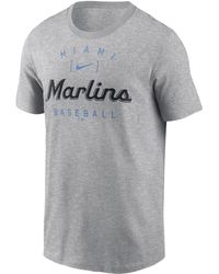 Nike - Miami Marlins Home Team Athletic Arch Mlb T-shirt - Lyst