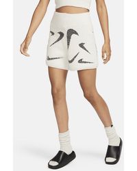 Nike - Sportswear Phoenix Cozy Bouclé High-waisted Slim 4" Knit Shorts - Lyst