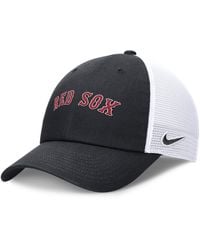 Nike - Boston Red Sox Evergreen Wordmark Trucker Adjustable Hat At Nordstrom - Lyst