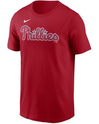 Nike - Philadelphia Phillies Fuse Wordmark Mlb T-shirt - Lyst