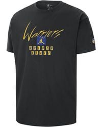 Nike - T-shirt golden state warriors courtside statement edition jordan max90 nba - Lyst