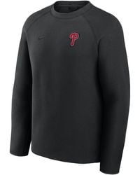 Nike - Philadelphia Phillies Tech Fleece Mlb Pullover Crew - Lyst
