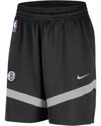 Nike - Brooklyn Nets Icon Practice Dri-fit Nba 20.5cm (approx.) Shorts 50% Recycled Polyester - Lyst