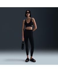 Nike - Zenvy Rib Gentle-Support High-Waisted 7/8 Leggings - Lyst