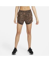 Nike Leopard Shorts in White/Black 