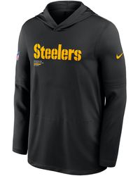Nike - Pittsburgh Steelers Pure Fury Sideline Dri-Fit Nfl Long-Sleeve Hooded Top - Lyst