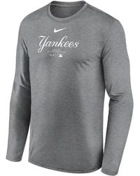 Nike - New York Yankees Authentic Collection Practice Dri-fit Mlb Long-sleeve T-shirt - Lyst