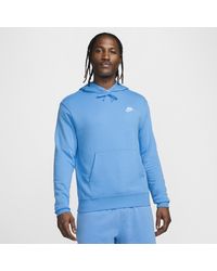 Nike Sportswear Pale Blue Club Pullover Hoodie for Men Lyst UK