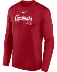 Nike - Washington Nationals Authentic Collection Practice Dri-fit Mlb Long-sleeve T-shirt - Lyst
