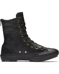 leather converse boots