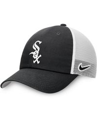New York Yankees Nike Heritage 86 Team Trucker Adjustable Hat - Gray/White