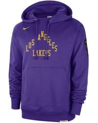Nike - Los Angeles Lakers Standard Issue 2023/24 City Edition Nba Courtside Hoodie - Lyst