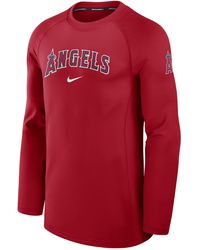 Nike - Los Angeles Angels Authentic Collection Game Time Dri-fit Mlb Long-sleeve T-shirt - Lyst