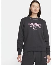 Nike - Sportswear Sweatshirt Van Fleece Met Ronde Hals - Lyst