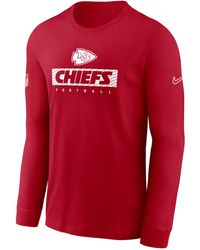Nike - Kansas City Chiefs Sideline Team Issue Dri-fit Nfl Long-sleeve T-shirt - Lyst