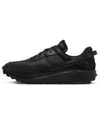 Nike Waffle Debut Shoes - Black