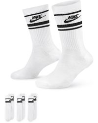 Nike - Sportswear Dri-fit Everyday Essential Crew Socks (3 Pairs) 50% Recycled Polyester - Lyst