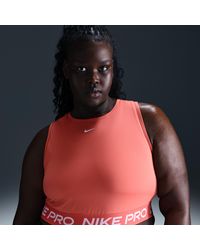 Nike - Pro Dri-Fit Cropped Tank Top (Plus Size) - Lyst