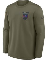 Nike - Buffalo Bills Salute To Service Sideline Triumphant Win Coach Nfl Pullover Crew - Lyst