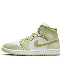 Nike - Air Jordan 1 Mid Shoe Green - Lyst