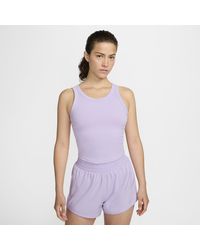 Nike - One Fitted Dri-fit Strappy Cropped Tank Top - Lyst