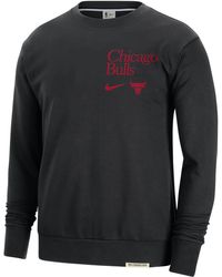 Nike - Chicago Bulls Standard Issue Dri-fit Nba Crew-neck Sweatshirt - Lyst
