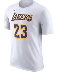 Los Angeles Lakers Statement Edition Men's Jordan NBA T-Shirt. Nike LU