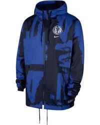 Nike - Dallas Mavericks Courtside Nba Club Woven Full-Zip Jacket - Lyst