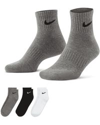 Nike - Everyday Cushion Ankle Socks 3-pair Pack - Lyst