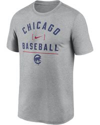 Nike - Chicago Cubs Arch Baseball Stack Dri-fit Mlb T-shirt - Lyst