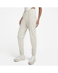 Nike - Pantaloni tuta slim fit in french terry a vita alta sportswear chill terry - Lyst