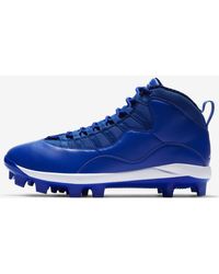 blue jordan baseball cleats