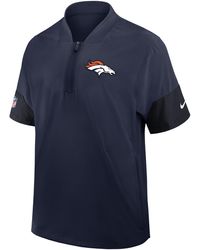 Nike - New England Patriots Sideline Coach Nfl 1/2-Zip Short-Sleeve Jacket - Lyst
