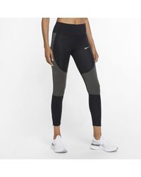nike run division power speed leggings in grey
