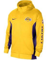 Nike - Los Angeles Lakers Showtime Dri-fit Nba-hoodie Met Rits Over De Hele Lengte - Lyst