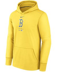 Nike - Boston Red Sox City Connect Practice Therma Mlb Pullover Hoodie - Lyst