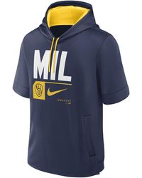 Nike - Milwaukee Brewers Tri Code Lockup Mlb Short-sleeve Pullover Hoodie - Lyst