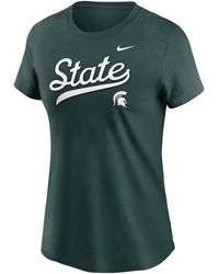 Nike - Michigan State Athletic Prep Arch Local Script College T-Shirt - Lyst