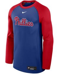 Nike - Philadelphia Phillies Authentic Collection Game Time Dri-Fit Mlb Pullover Crew - Lyst